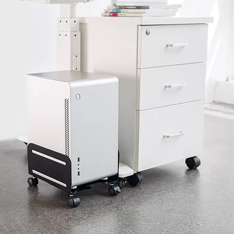 Rollenplattform MACLEAN MC-851 — Rollenplattform, schwarz, 119×260×128 mm, max. Belastung 10 kg