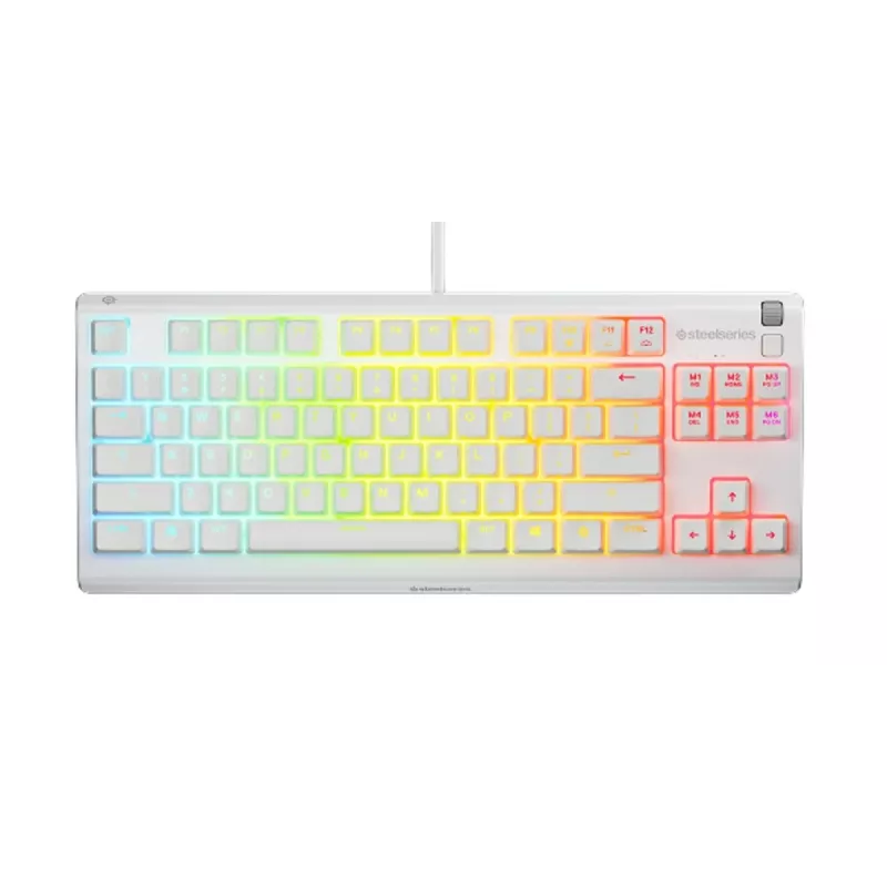 Tastatur SteelSeries Apex 3 TKL US, weiß