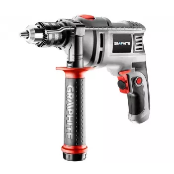 Graphite 58G725 Bohrmaschine 3000 RPM mit Schlüssel Grau
