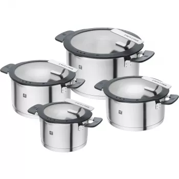 ZWILLING SIMPLIFY 66870-004-0 Topfset Edelstahl 4-tlg. Silber Schwarz