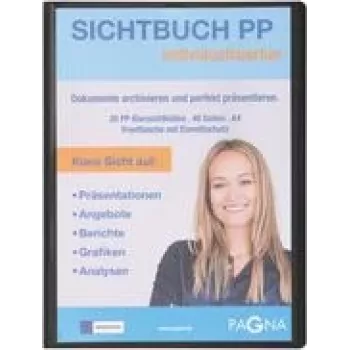 Projektmappe Pagna 21011-01 A4 Polypropylen Schwarz