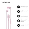 Sony IER-EX15C Headset Kabelgebunden Im-Ohr Anrufe/Musik USB Typ-C Pink