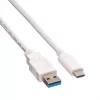 VALUE - USB-Kabel - USB 3.0 (M) auf USB Typ C (M) - 5 V - 900 mA - 50 cm - Weiß (11.99.9010)