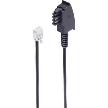 Telefonkabel ShiverPeaks BS70000-3 3 m Schwarz TAE F RJ-11