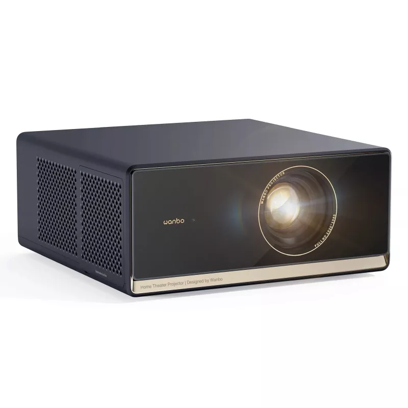 WANBO Projektor X5 Pro — 1100 ANSI Lumen, LCD, 1080p (1920x1080), 16:9, HDR10, Google TV, blau