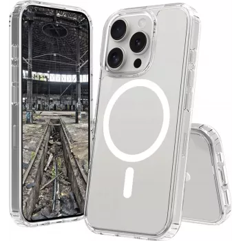 Cover JT BERLIN Pankow Clear MagSafe iPhone 16 Pro Transparent 6,3 Zoll