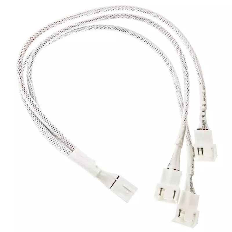 PWM-Lüfter-Y-Kabel Kolink PGW-AC-KOL-160, 35 cm, weiß ummantelt, 1-auf-2-PWM-Anschluss