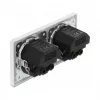 Wandsteckdose DeLOCK 2-fach mit 4 USB-Anschlüssen 2 x 2,8 A