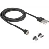 USB-Kabel DeLOCK 85723 USB 2.0 1,1 m USB A USB C/Micro-USB B Schwarz