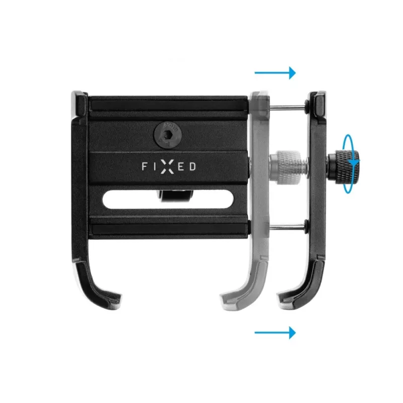 Tablet- und Smartphone-Halterung FIXED Holder Fixed Bikee ALU 2 Verstellbar 360° Schwarz, Aluminium, verstellbarer Klemmhalter