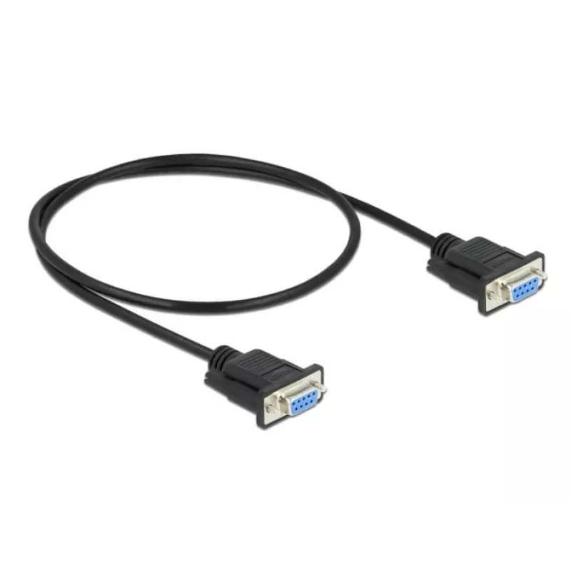 Serielles Kabel DeLOCK 86614 Schwarz 0,5m RS-232
