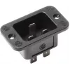 Elektrischer Netzstecker C20 Bachmann 917.173, 250 V, 16 A, Thermoplast, Schwarz