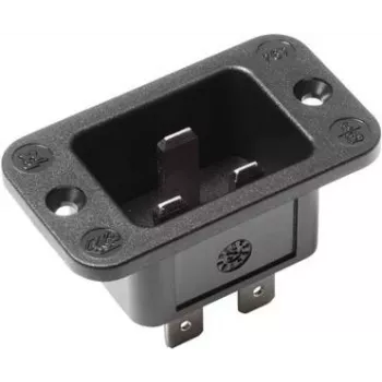 Elektrischer Netzstecker C20 Bachmann 917.173, 250 V, 16 A, Thermoplast, Schwarz