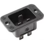 Elektrischer Netzstecker C20 Bachmann 917.173, 250 V, 16 A, Thermoplast, Schwarz