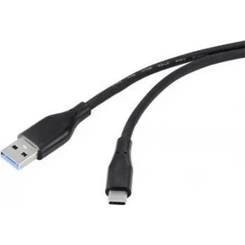 USB-Kabel USB 3.2 Gen1 3.0 3.1 USB-C-Stecker 50 cm Schwarz (RF-4995170)