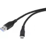 USB-Kabel USB 3.2 Gen1 3.0 3.1 USB-C-Stecker 50 cm Schwarz (RF-4995170)