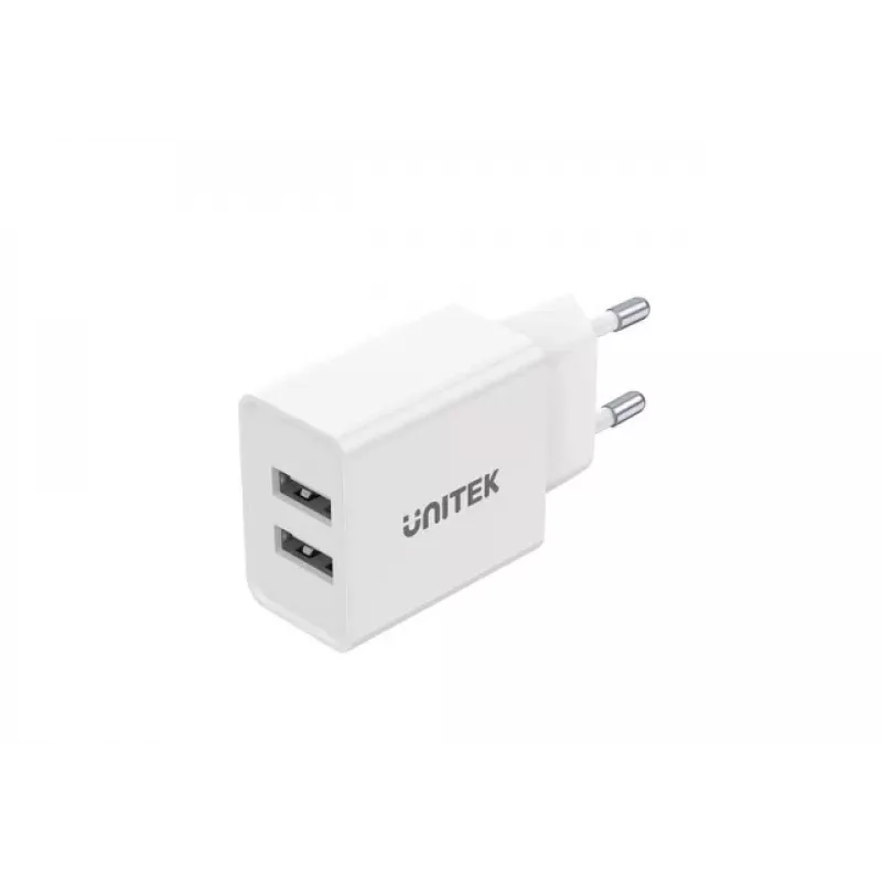 Unitek P1113A-EU - Ladegerät 2X USB-A, 12W, weiß