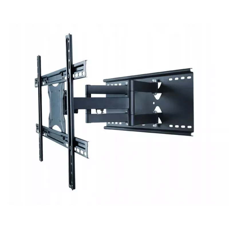 Wandhalterung ART AR-87 für 40-Zoll- bis 80-Zoll-Bildschirme, 60 kg Kapazität, VESA bis 600×400, neigbar 12°, schwenkbar 45°, ausziehbar 5,6–45,8 cm