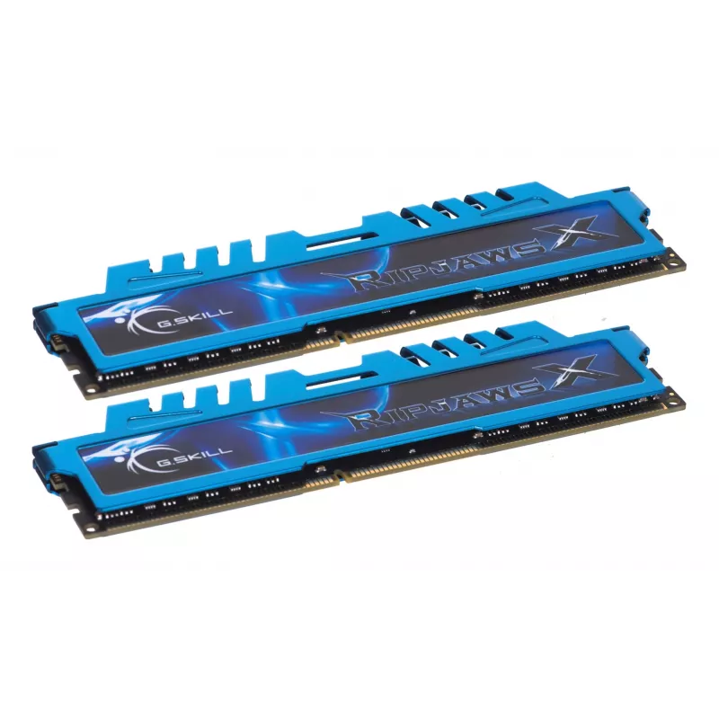 G.Skill 16GB Ripjaws X Dual Channel Memory Kit - Blau (2x 8GB, DDR3 1600MHz, 1,5V, F3-1600C9D-16GXM, XMP Ready)