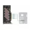 DeLOCK PCI Express 4.0 x16 Karte auf 4 x interne NVMe M.2 Key M mit Kühlkörper und Lüfter
