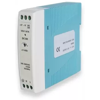 Netzteil TELTONIKA PR3PDNP0, Innenbereich 20 W, Eingang 100–240 V, 50–60 Hz, kompakt 22,5×90×100 mm, blau/weiß