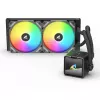 CPU-Wasserkühler Sharkoon S50 ARGB, schwarz