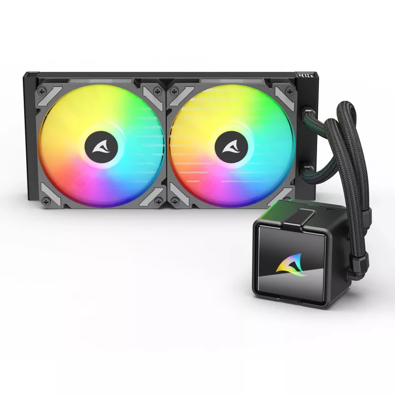 CPU-Wasserkühler Sharkoon S50 ARGB, schwarz