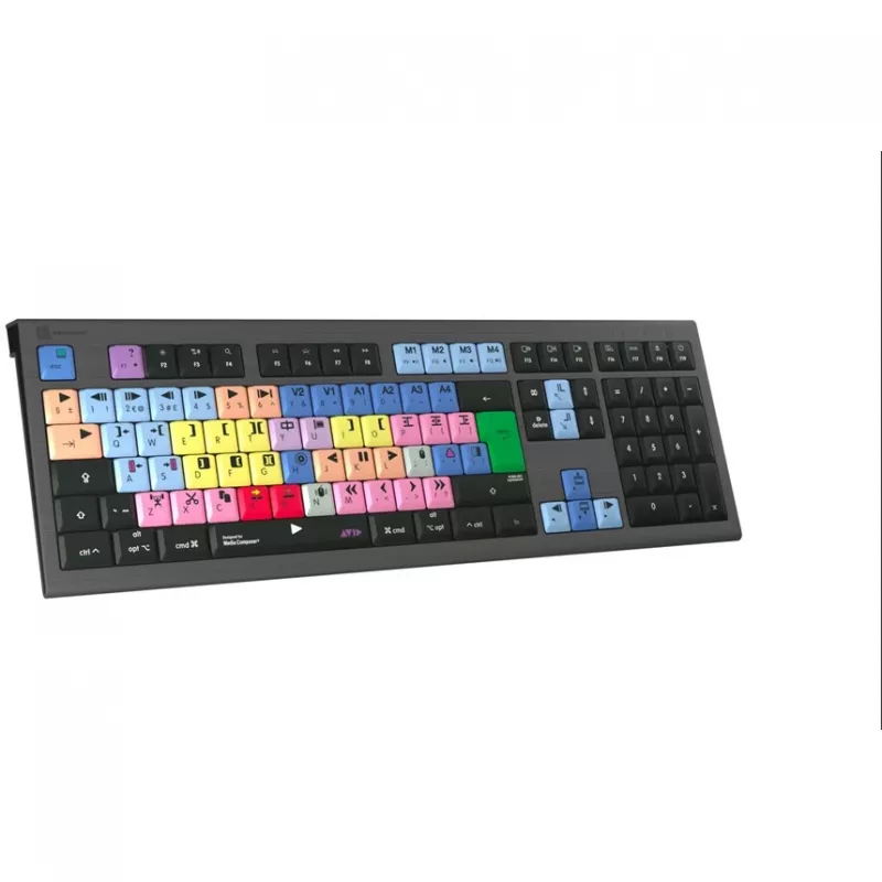 Logickeyboard LKB-MCOM4-A2M-UK Tastatur USB QWERTY Englisch Schwarz (LKB-MCOM4-A2M-UK)