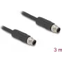 DeLOCK Sensor-/Aktorkabel 3 m RST M12 Schwarz 80516