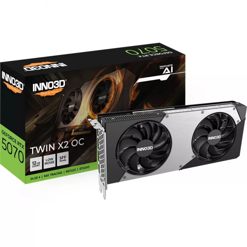 INNO3D GeForce RTX 5070 TWIN X2 OC 12GB GDDR7 Grafikkarte