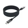 USB-C auf USB-C Magnetisches Geflochtenes Kabel FIXED FIXDBM-CC12-GR, USB 2.0, 1,2 m, grau