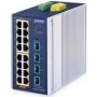 Managed Ethernet Switch PLANET Industrial L2+ 16-Port 10/100/1000T PoE 4-Port 10G SFP+
