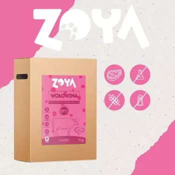 Trockenfutter für Hunde ZOYA ColdPRO Beef 9 kg — Alleinfutter für adulte Hunde, 27% Protein, 9,5% Fett, glutenfrei, zuckerfrei