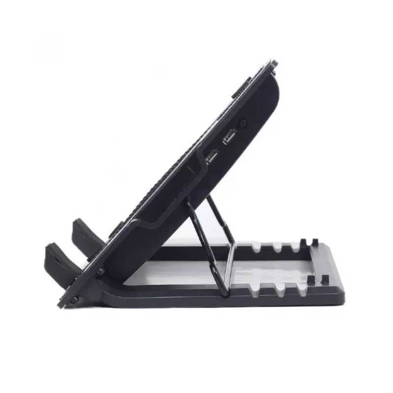 Laptop-Kühlpad Gembird NBS-1F17T-01, für Bildschirme bis 17 Zoll, 1×15 cm Lüfter, USB 2.0, 370×265×33 mm, 350 mA, schwarz