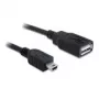 USB-Kabel DeLOCK 82905 USB 2.0 0,5 m USB A Mini-USB B Schwarz