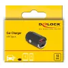 DeLOCK 64277 Mobiles Ladegerät Universal Schwarz Zigarettenanzünder Schnellladung Auto