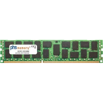 PHS-memory 8GB RAM Arbeitsspeicher basierend auf HYNIX - HMT31GR7EFR4A-PB DDR3 RDIMM 1600MHz PC3L-12800R 240 Pin DIMM 1,35 Volt (SP240153)