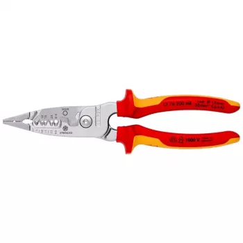 Kabelabisolierer Knipex 13 76 200 ME 6 mm Abisolierkapazität Rot Edelstahl Gelb