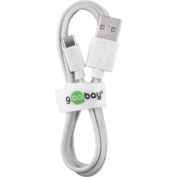 Wentronic 59132 3m USB A USB C Stecker Stecker Weiß USB-Kabel (59132)
