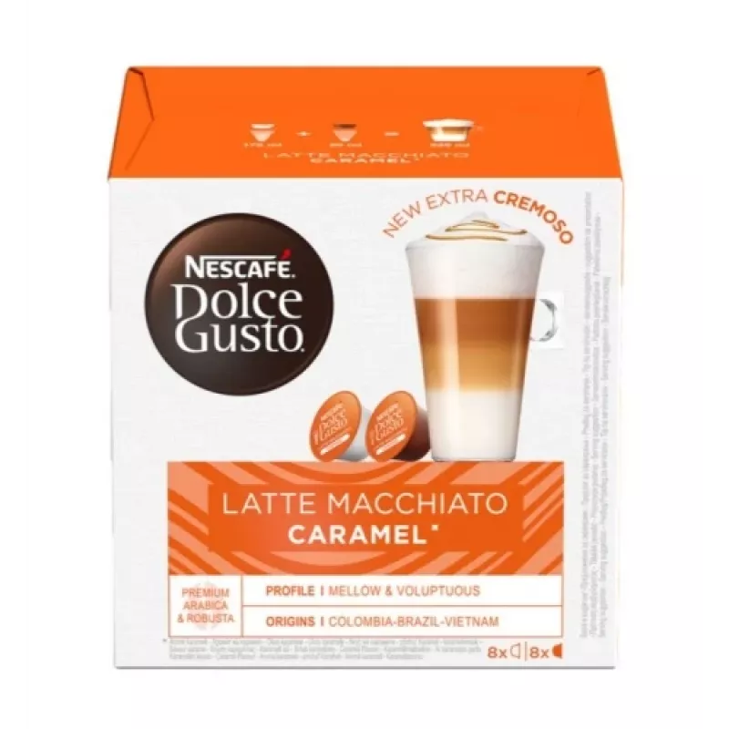 Nescafe Dolce Gusto Caramel Latte Macchiato Kaffee, 16 Kapseln
