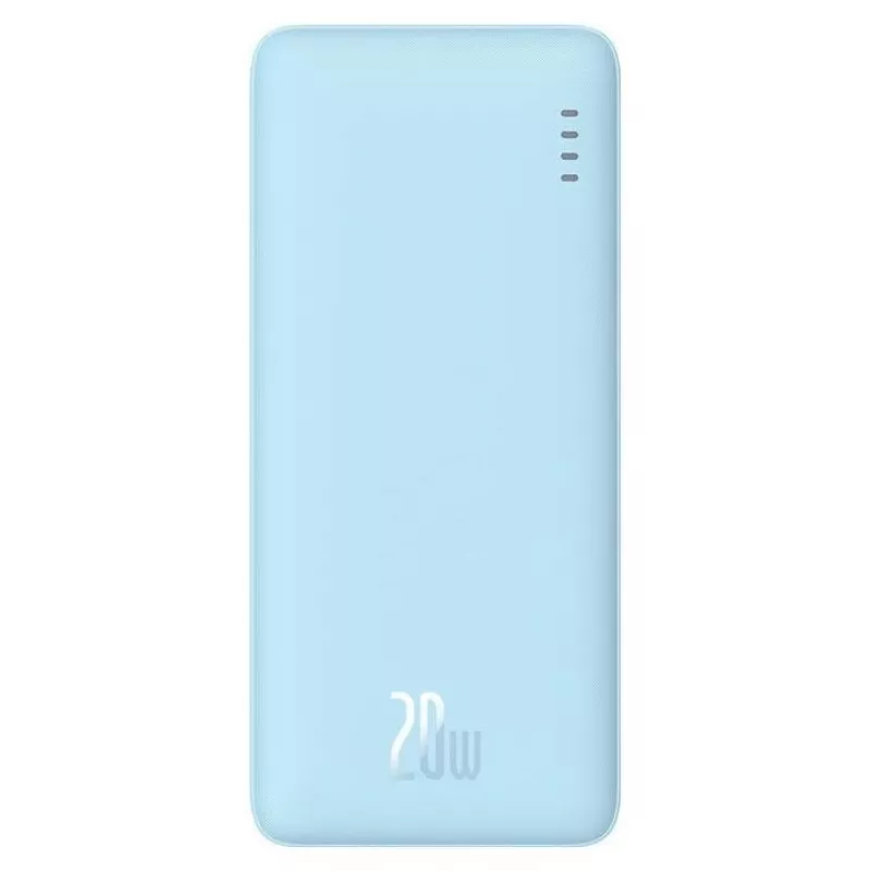 Tragbare Powerbank Baseus Airpow 10000 mAh, 20W, LiPo, USB-C + USB-A, blau