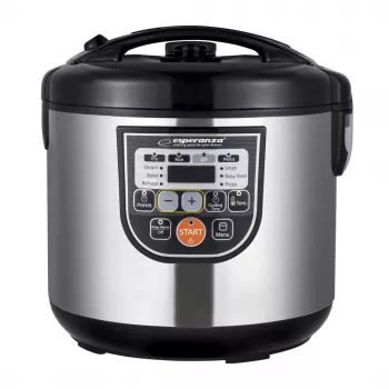 Multikocher ESPERANZA EKG011, 5 L Fassungsvermögen, 860 W, Schwarz/Edelstahl