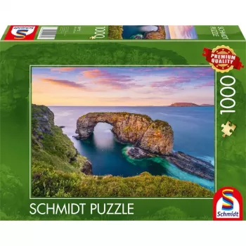 Puzzle Schmidt Spiele 59772 — 1000 Teile — Irland Co Donegal Fanad Great Pollet Sea Arch