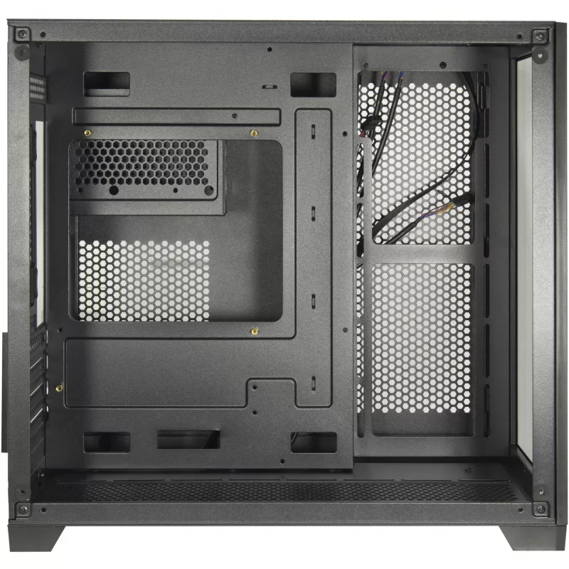 PC-Gehäuse Inter-Tech C-501 Aspect Midi Tower Schwarz
