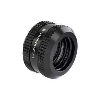 Barrow Hardtube Fitting 12 mm G1/4 Zoll – Kompressionsanschluss für 12-mm-Hartrohr, schwarz