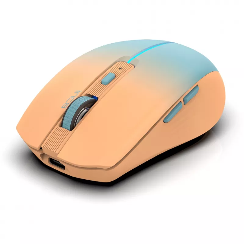 Cian Technology GmbH INCA Maus IWM-511RT Blt+Wrls RGB Grundfarbe Orange