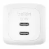 Belkin BoostCharge Pro - Netzteil - GaN - 50 Watt - Schnellladung - 2 Ausgangsanschlüsse (2 x USB-C)