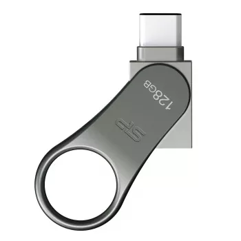 USB-Stick Silicon Power C80 128GB USB 3.2 Gen 1 (Typ-A / Typ-C) Titan