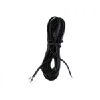 Telefonkabel Helos 014050 3m Schwarz Transparent