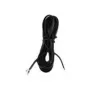 Telefonkabel Helos 014050 3m Schwarz Transparent